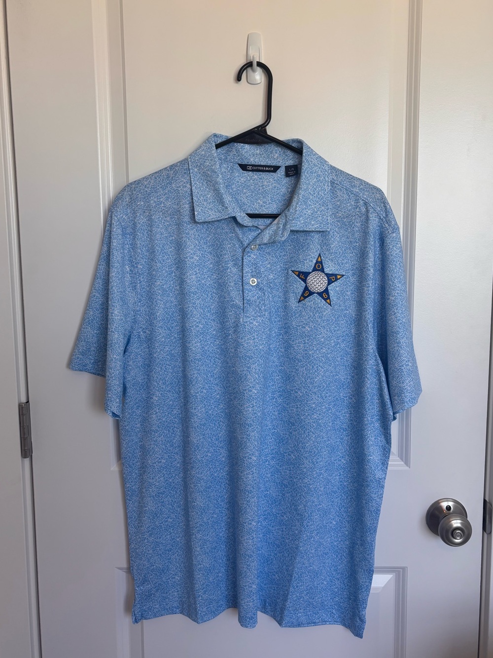 Cutter & Buck Fraternity of Police Light Blue Polo